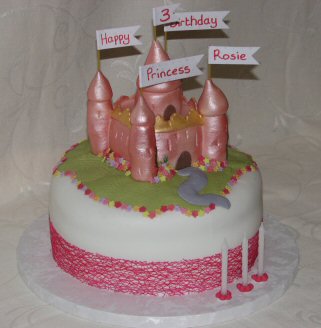 princess fairy castle cake