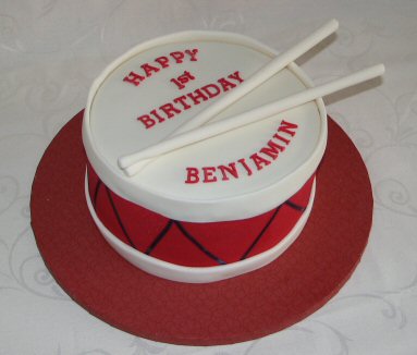 1st birthday Drum cake