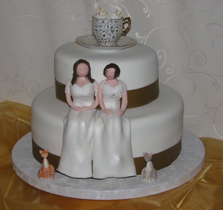 civel ceromony 2 brides