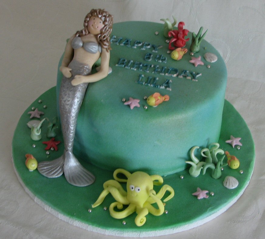 Under waterMermaid cake