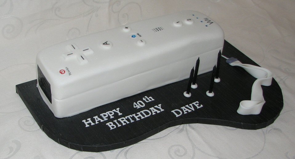 Wii remote cake